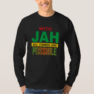 With JAH Jamaican men Jamaican women clothes Jamai T Shirt
