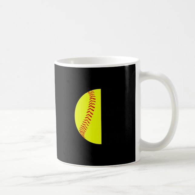 With Jesus In Her Heart And A Softball She Is Unst Kaffemugg (Höger)