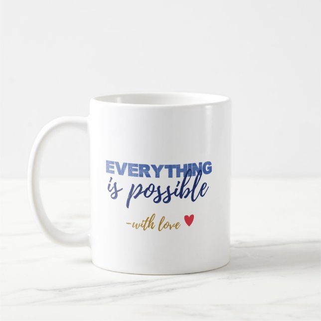 With Love Inspirational Coffee Mug Kaffemugg (Vänster)