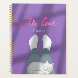 "With Love, Meow" Cozy Cat Notebook