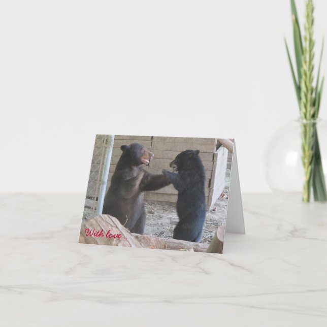 With love... - Note Card Kort (Framsida)