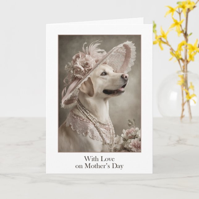 With Love, on Mother’s Day Kort (Gul blomma)