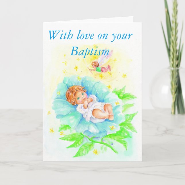 With love on your Baptism Kort (Framsida)