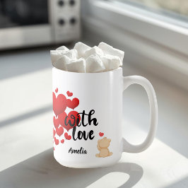 With Love Personalized Mug Kaffemugg