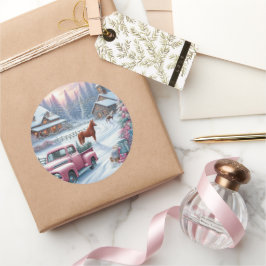 With Love This Christmas beautiful Sticker set  Runt Klistermärke