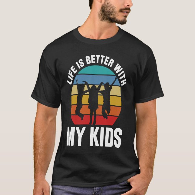 With My Kids Daycare Provider Daycare Teacher T Shirt (Framsida)