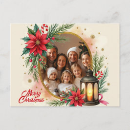 With own photo Hearth & Holly Helg Vykort