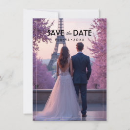 With photo Amour Éternel Save the Date Spara Datumet