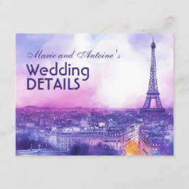 With QR code wedding details Tilläggskort