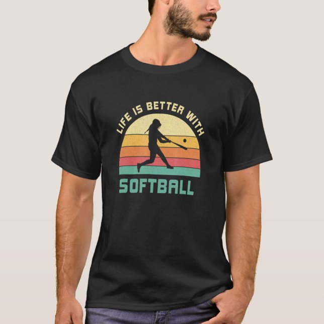 with Softball Saying Softball Player 1 T Shirt (Framsida)