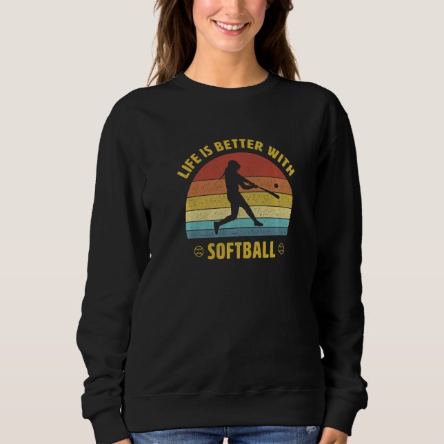 with Softball Saying Softball Player T Shirt (Framsida)