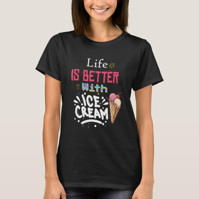 With Sprinkles Sweet Ice cream T Shirt (Framsida)