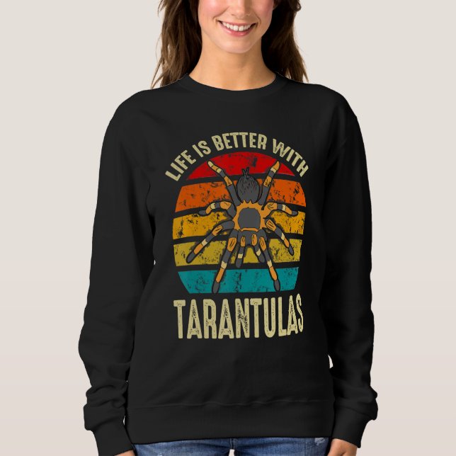 With Tarantulas Retro Spider Owner 1 T Shirt (Framsida)