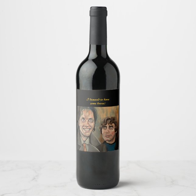 Withnail And I Vinflasketikett Med Citat Vinflaska Etikett (Framsida)