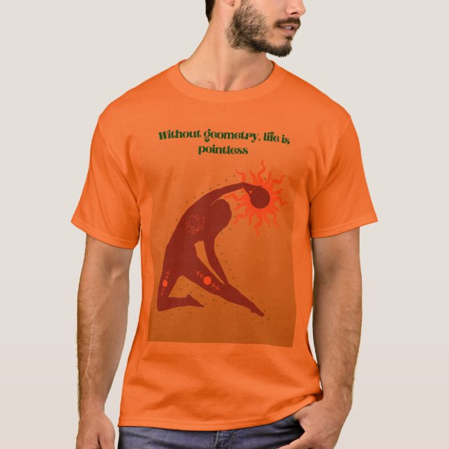 Without Geometry, Life Is Pointless – Math Pun wit T Shirt (Framsida)
