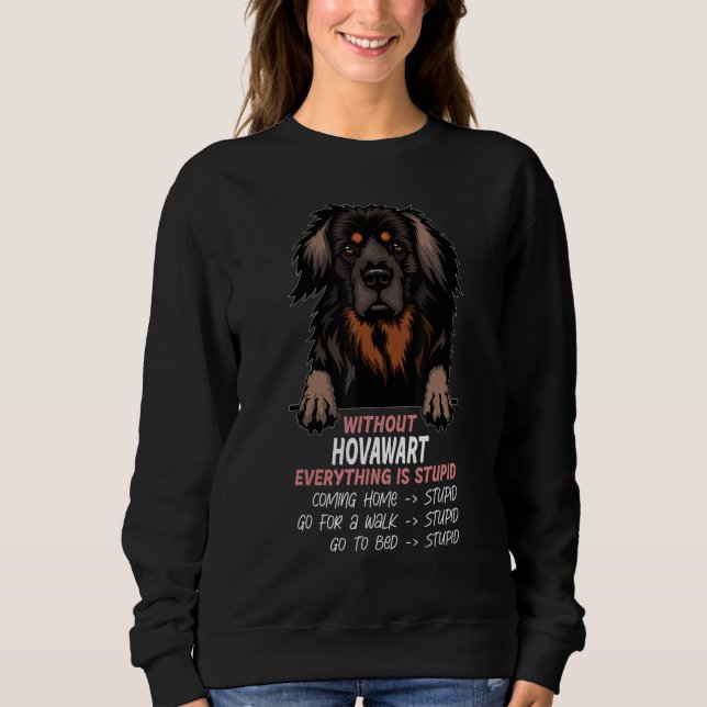 without Hovawart dog everything is stupid_1 T Shirt (Framsida)