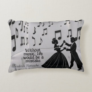 Without music life would be a mistake  prydnadskudde