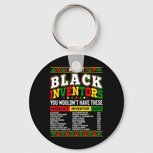 Without The Black Inventors You Wouldn't Have That Nyckelring (Framsida)