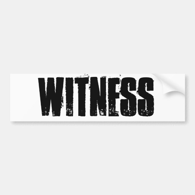 WITNESS. BILDEKAL (Framsidan)