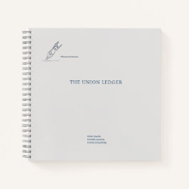 Witness pen- Minimalist Marriage Union Notebook