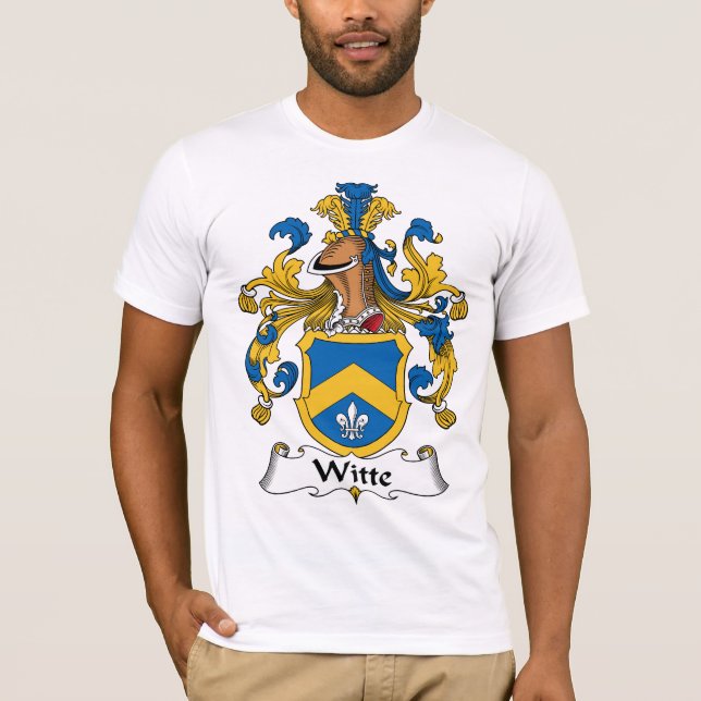 Witte familjvapensköld t-shirt (Framsida)