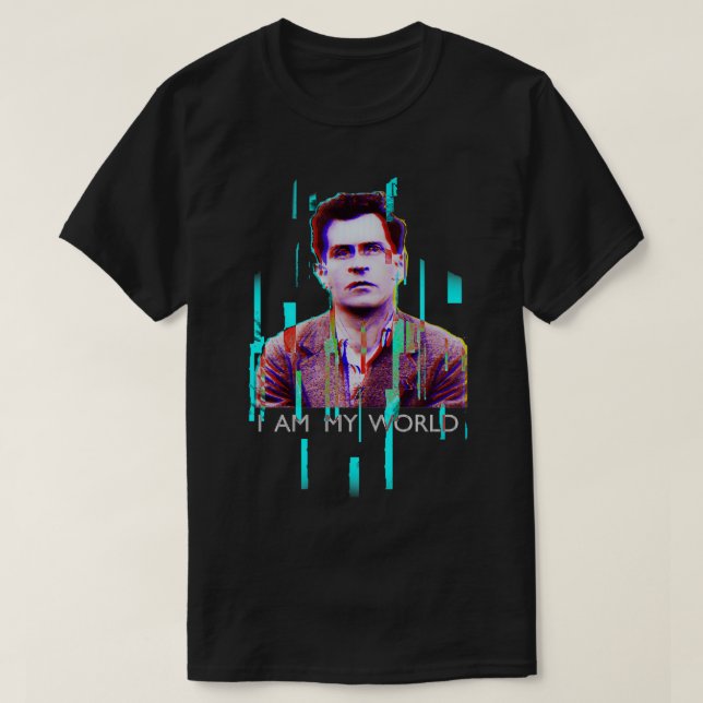 Wittgenstein Jag är min värld T Shirt (Design framsida)