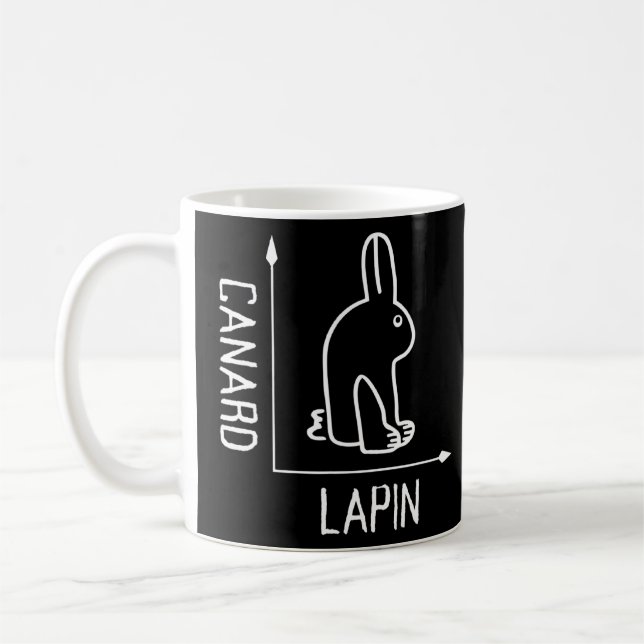 Wittgenstein Rabbit Anka Philosopher Kaffemugg (Vänster)