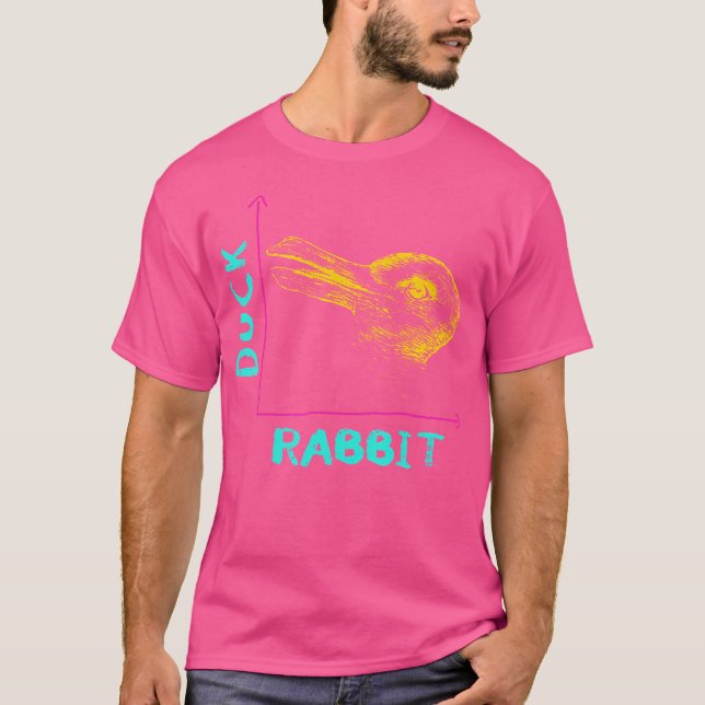 Wittgensteins Rabbit Anka Illusion Physics Nerd Mo T Shirt (Framsida)