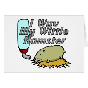 Wittle Hamster Hälsningskort