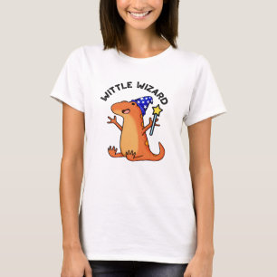 Wittle Wizard Funny Lizard Pun T Shirt