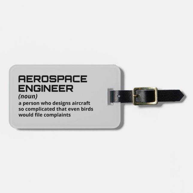 Witty Aerospace Ingenjör Travel Bagagebricka (Horisontell Framsida)