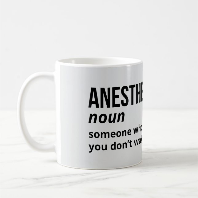 Witty Anesthesiolog Definition Mugg (Vänster)