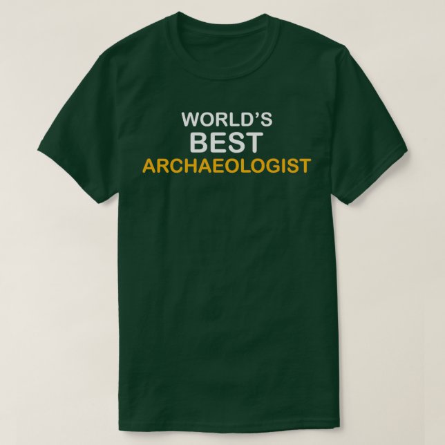 Witty Archeology Archeolog T Shirt (Design framsida)