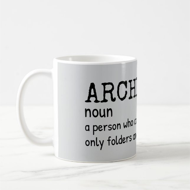 Witty Archivist Definition Coffee Mugg (Vänster)