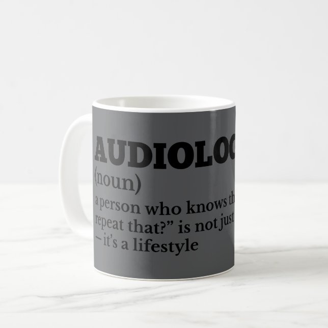 Witty Audiolog Definition Mugg (Framsida vänster)