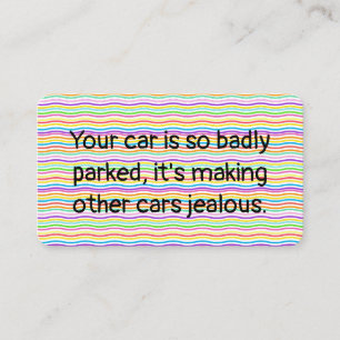 Witty Bad Parking Visitkort