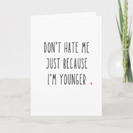 Witty Birthday Card för äldre vän eller syskon Kort
