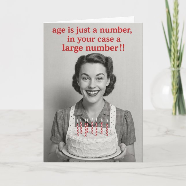 Witty Birthday card  Kort (Framsida)