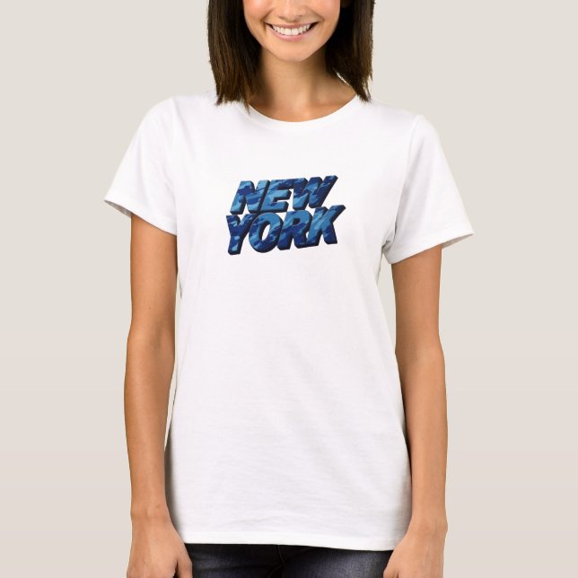 Witty Blue NEW YORK T-shirt (Framsida)