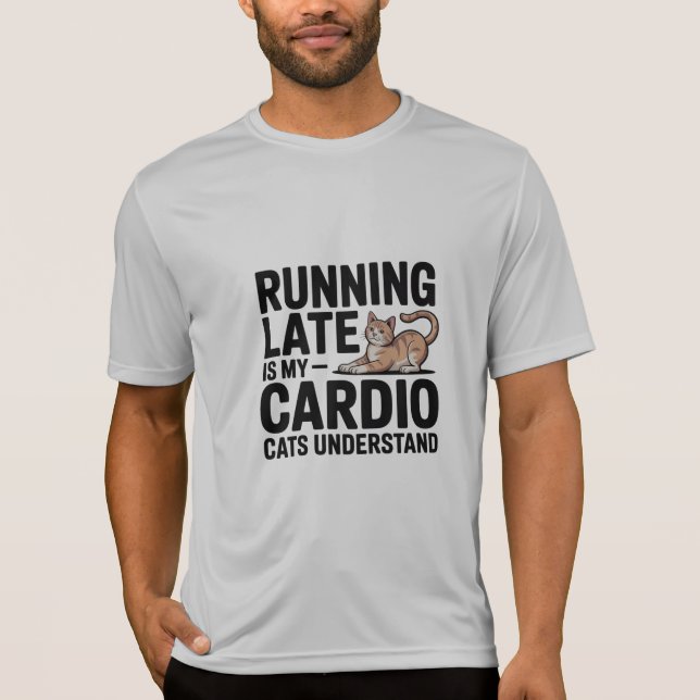 Witty Cat Quote Sports T-Shirt (Framsida)