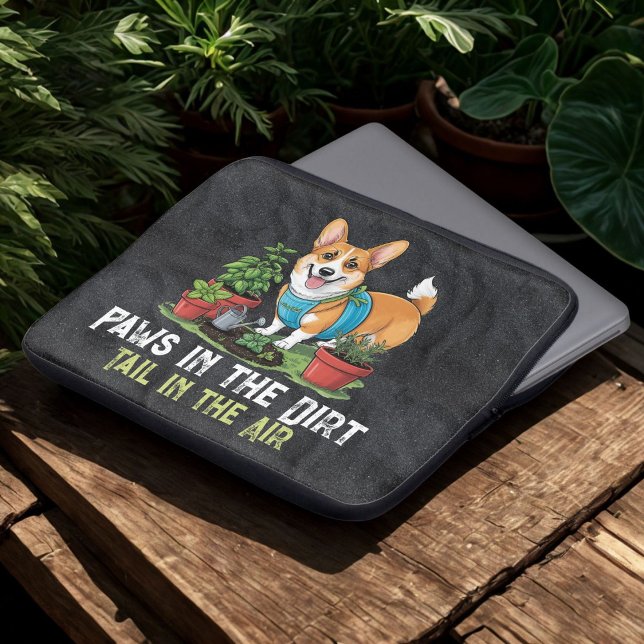 Witty Corgi Laptop Fodral (Skapare uppladdad)
