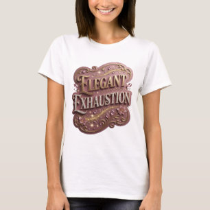 Witty Gold ELEGANT UTMATTNING Grafisk T-shirt