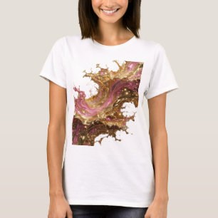 Witty Gold GOLDEN GLAMOUR 3D Text Konst T Shirt