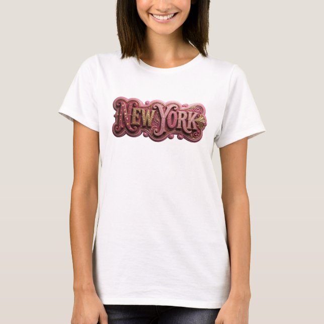 Witty Gold NEW YORK T-shirt (Framsida)