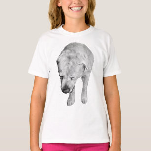 Witty Head-Down Lab, Helgdag Glow T Shirt
