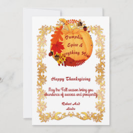 Witty Quote Orange Fall Pumpkin Spice Guld Ram