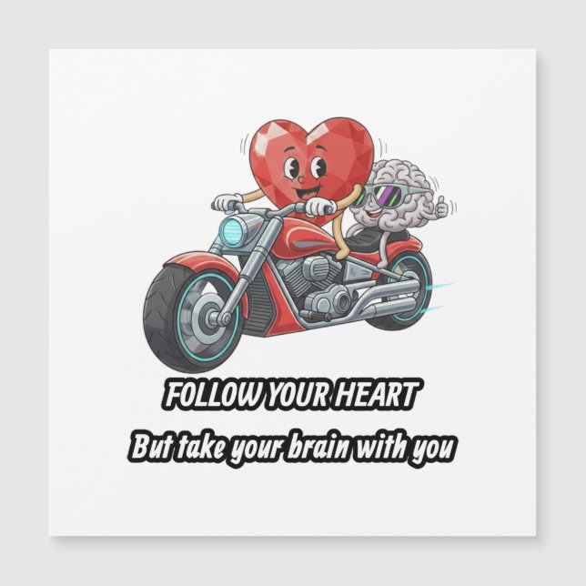 witty relationship quote gift heart riding bike (Framsida)