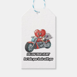 witty relationship quote gift heart riding bike presentetikett