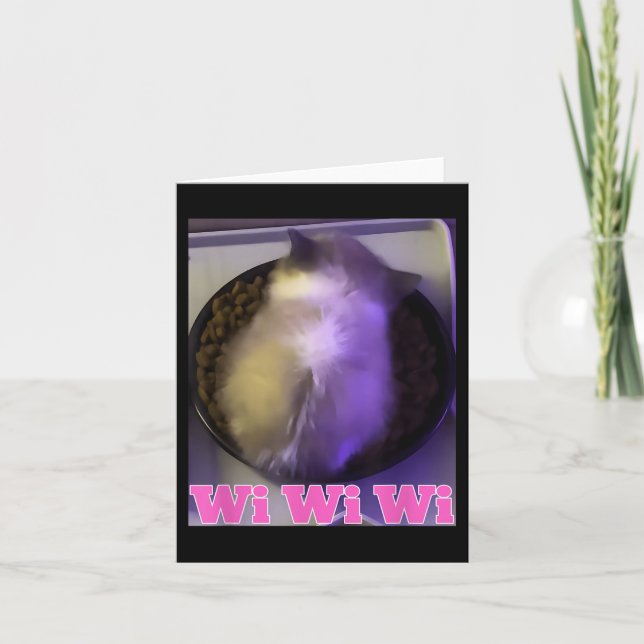 Wiwiwi-kattnota Kort (Framsida)