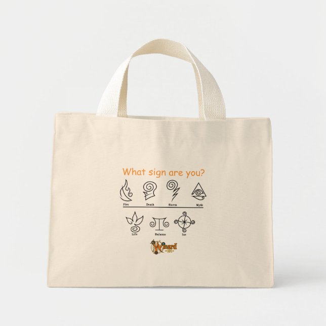 Wizard101 Bag - vilket tecken är du? Mini Tygkasse (Framsidan)